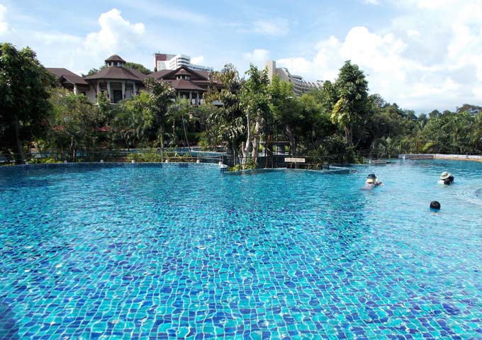 1 of 3 large pools at family-friendly InterContinental