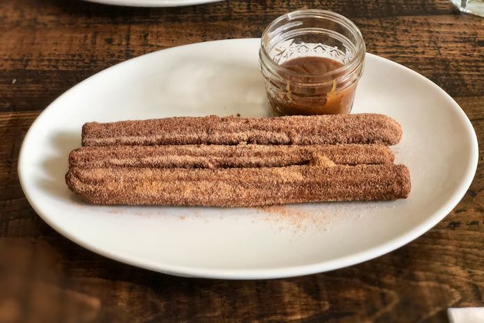 Churros and Dessert at Super Bueno restaurant.
