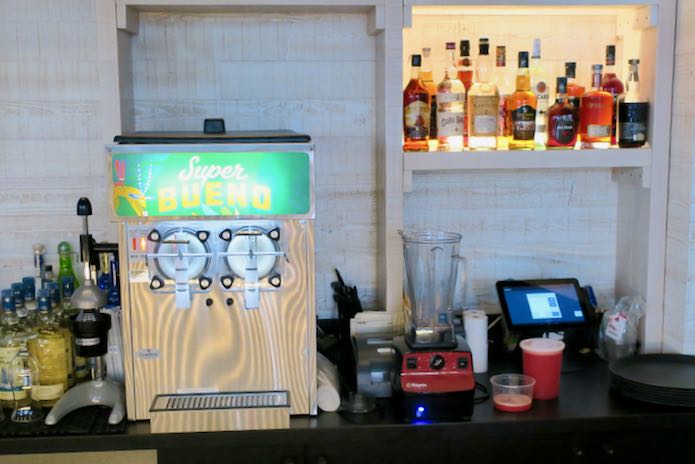 Slushy machine at Super Bueno.