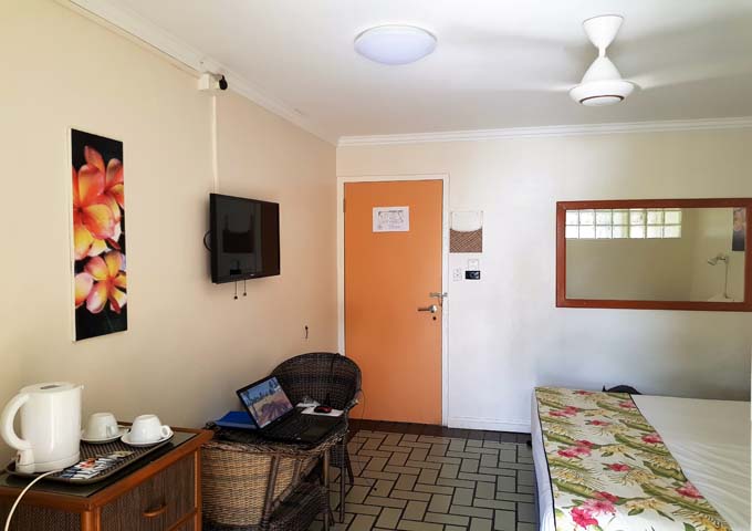 Comfortable rooms with expected facilities.