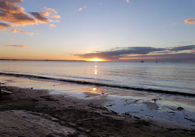 Amazing sunsets at Wailoaloa beach.