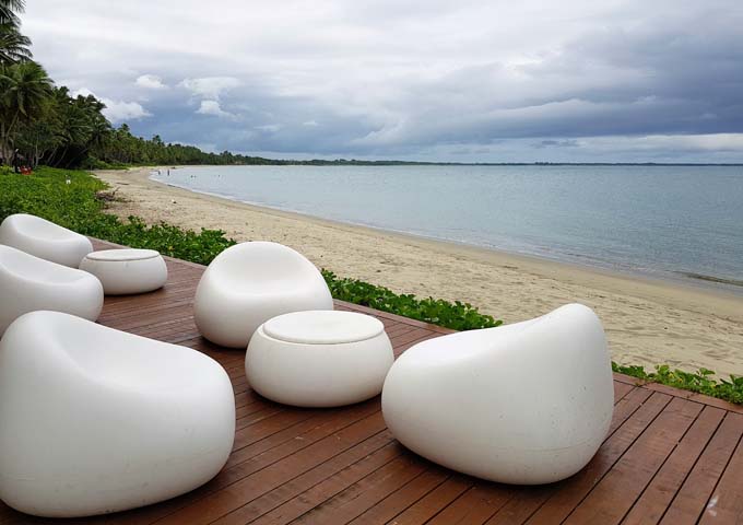 Club Oceanus guests can access Pearl Resort's scenic beach.