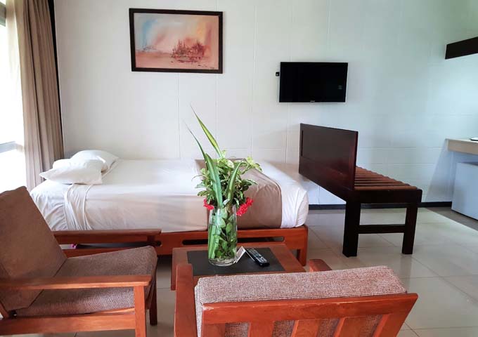 Spacious and well-furnished Deluxe Rooms.
