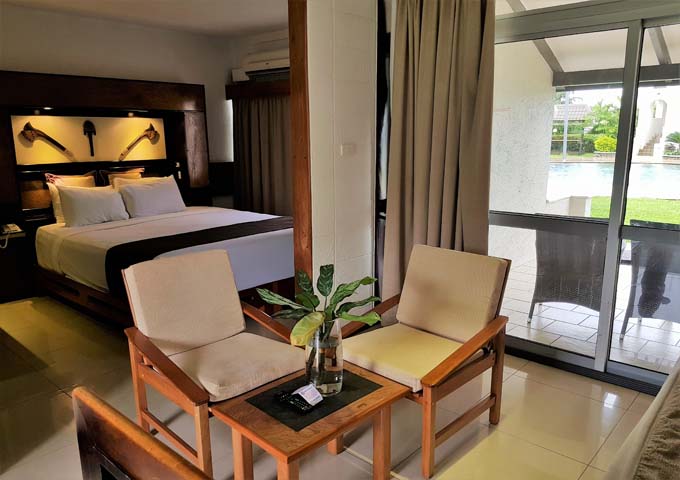 Executive Rooms are comparatively better furnished.