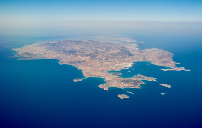 Helicopter Flight in the Greek Islands.