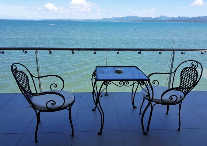 Club Room balconies offer amazing sea views.