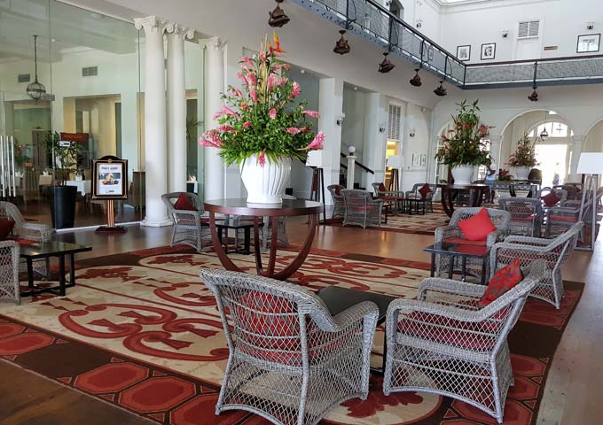 Guests' lounge in the Heritage Building is very charming.