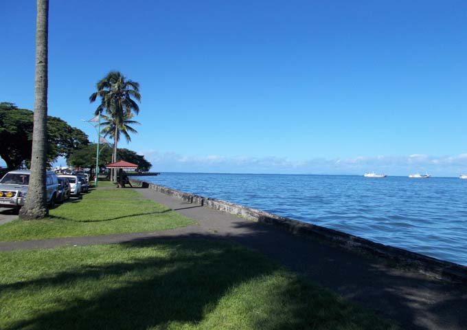 Suva is based on the harbour but has no beaches.