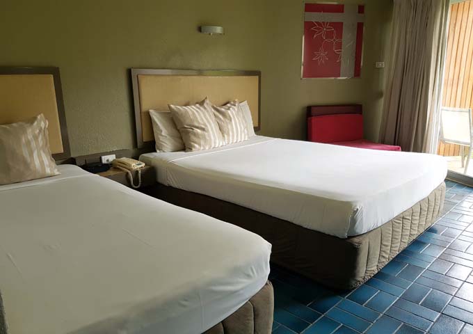 Family-friendly rooms feature a double and single bed.