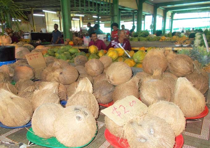 Daily produce market in central Sigatoka is worth visiting.