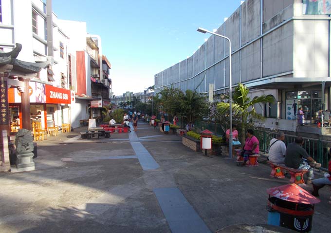 Lots of options to eat, drink and shop in central Suva.