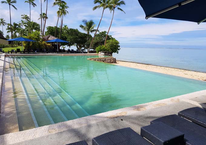 Adults-only pool has amazing sea views.