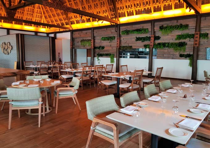 Golden Cowrie restaurant is spacious and can seat indoors and outdoors.