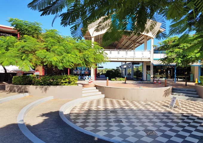 Outdoor mall at Port Denarau is wonderful.