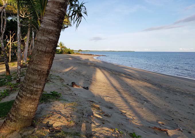Undeveloped Pacific Harbour beach is the closest public beach to Suva.
