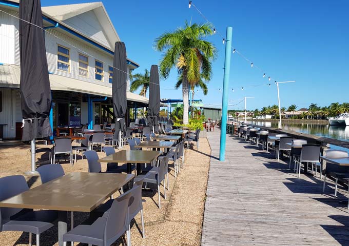 Classy harbourside eateries dot Port Denarau.