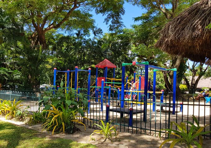 The resort has an inviting playground.