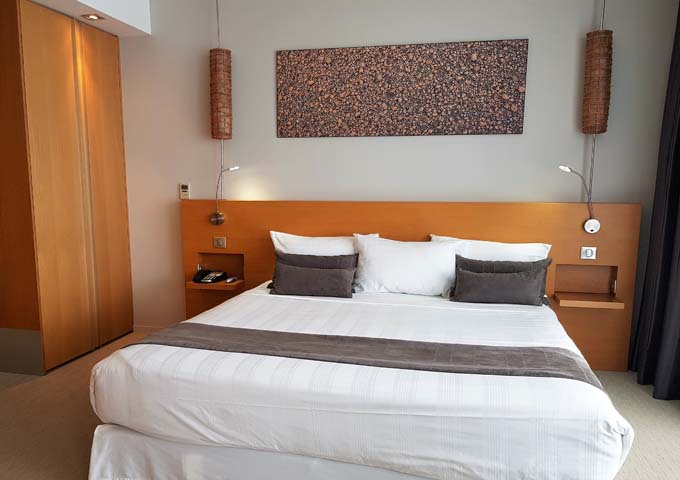 Suite bedrooms are spacious and appealing.