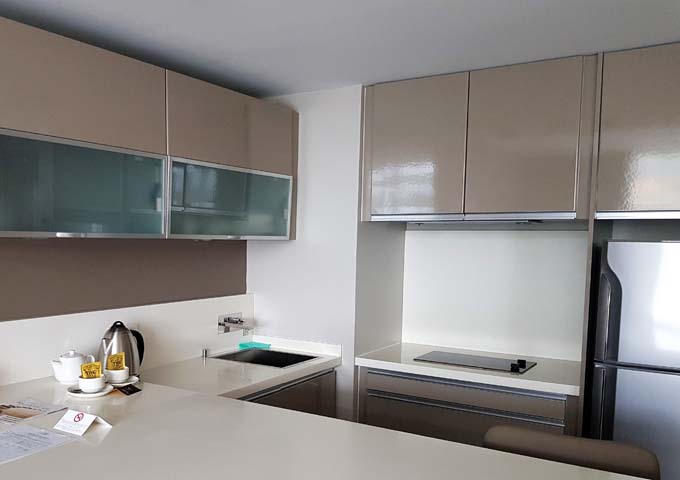 All suites have well-equipped kitchens.