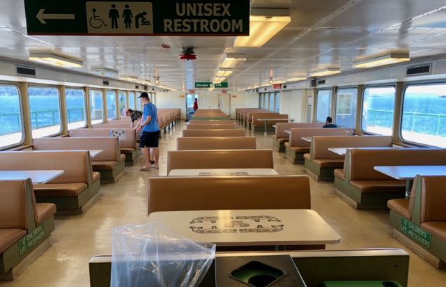 Reserved seats on Seattle-Bremerton ferry.