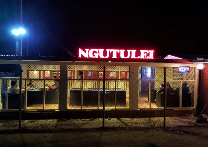 Ngutulei restaurant facing the harbour is very popular with foreigners.