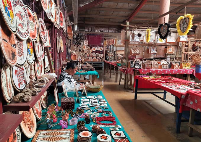 Talamahu Market in the town centre is popular for souvenir shopping.
