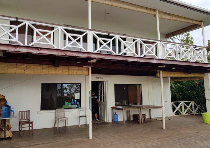 The hotel has been repaired after the cyclone.