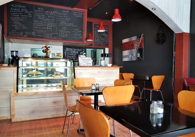 Enjoy Cafe within walking distance serves good coffee and meals.