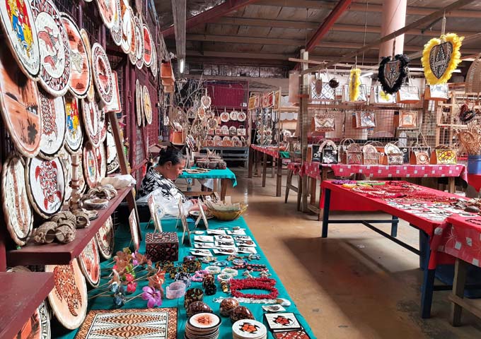 Talamahu Market has a few options for souvenir shoppers.