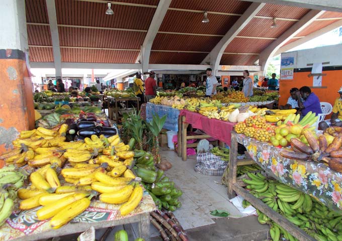 Centrally-located produce market is popular.