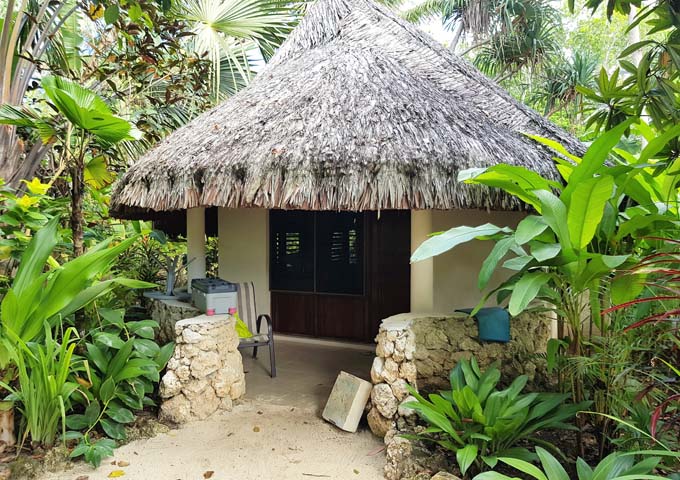 Traditional bungalows are secluded and private.
