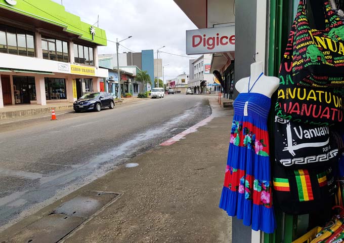 Port Vila has a good choice of shops and eateries.