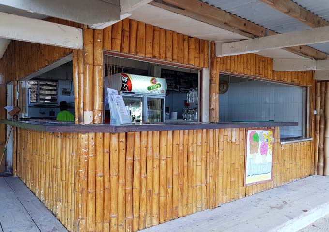 Calypso Beach Bar & Café serves drinks and ice-creams.