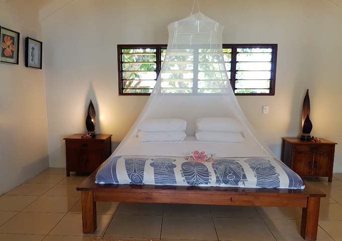 Villas are well-decorated with traditional pieces.