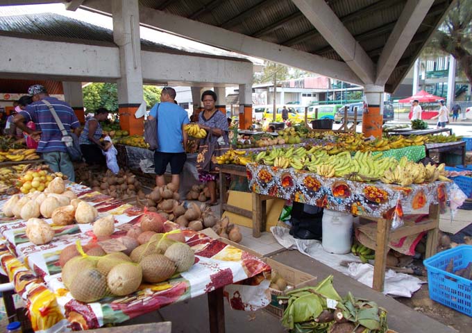Produce market in Port Vila is a must-visit.