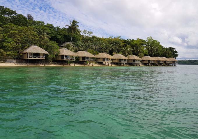 Adults-only overwater bungalows are secluded and excellent.
