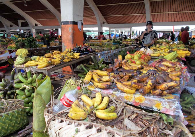 The produce market in the town center is a must-visit.