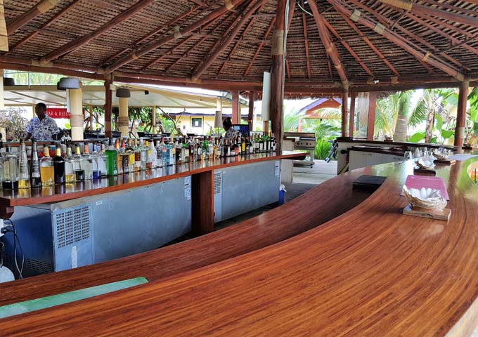 The bar is set in a traditional nakamal hut.