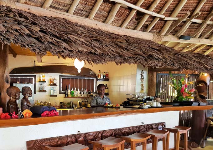 The restaurant and bar are traditional and welcoming.