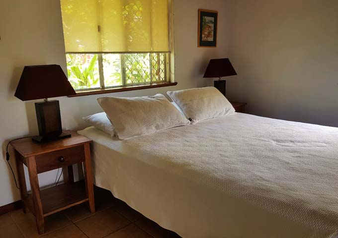 The Standard Villa bedrooms are simple and comfortable.
