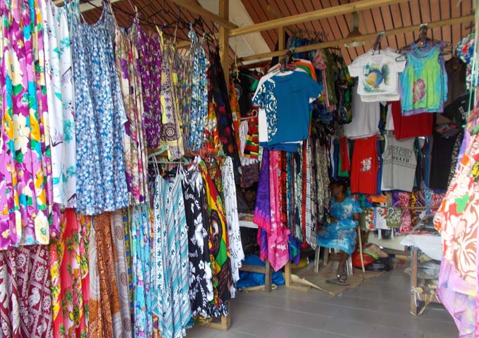 Souvenir shops can be found on Port Vila's main street.