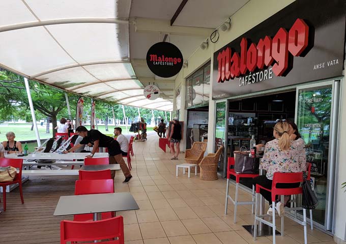 Malongo Café Store in the arcade is very popular.