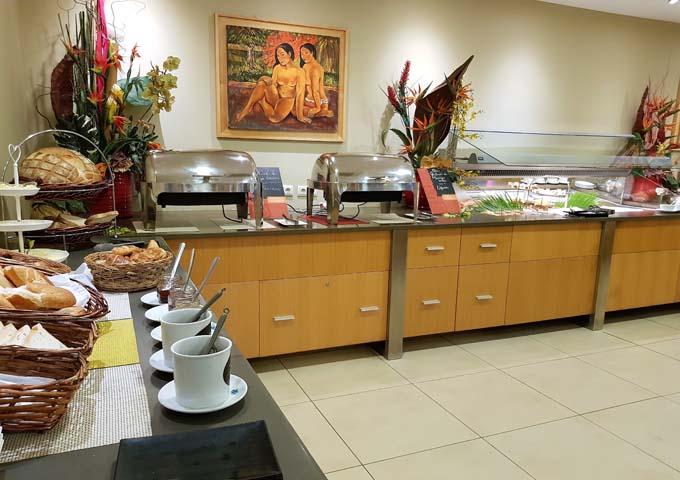The restaurant is popular for buffet breakfasts and brunches.