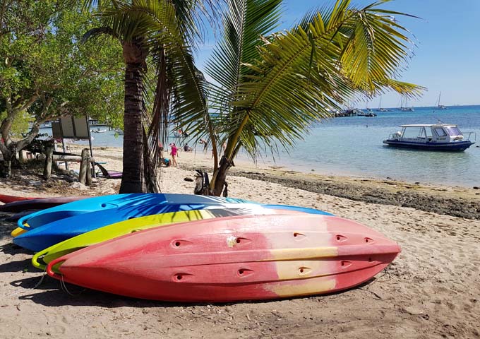 The resort offers water sports facilities.