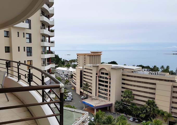 Most room balconies offer good sea views.