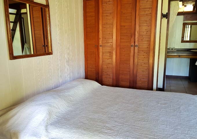 The ground floor bedroom in bungalows is spacious.