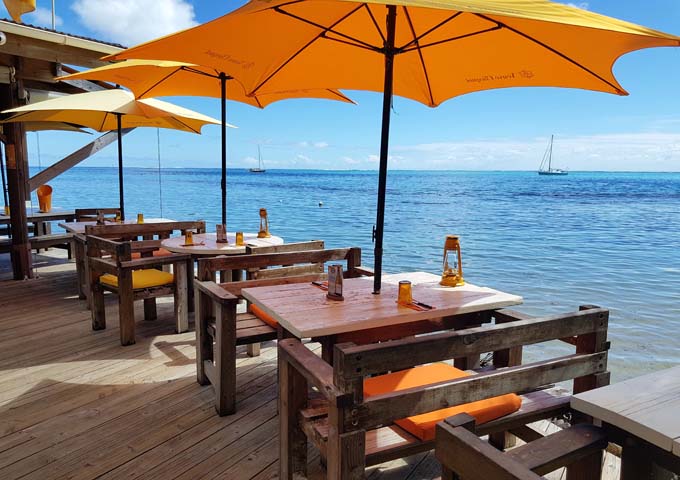 Moorea Beach Café has an excellent waterside setting.