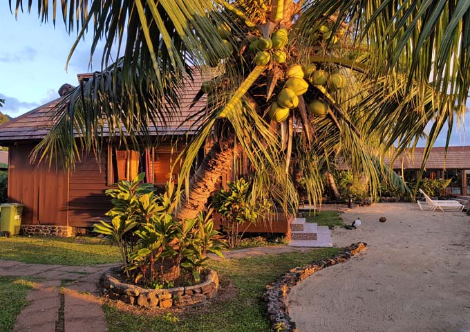 Sea-facing bungalows have a very tropical vibe.