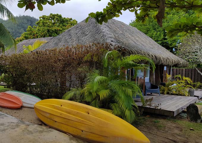 The lodge offers free kayak rental.