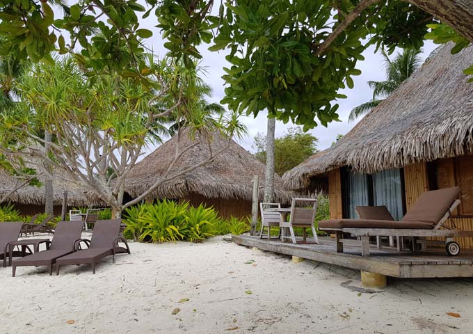 The traditional Beach Bungalows are very appealing.